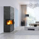 wood heating stove / 7 kW / floor-mounted / corner