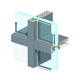 stick system curtain wall / aluminum / steel / high-resistance