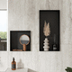 aluminum wall niche / anodized aluminum / rectangular / square
