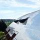 roofing with solar panel / pitched / aluminum