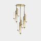 pendant lamp / metal / crystal / contemporary