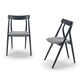 contemporary chair / fabric / wooden / wooden base