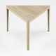 contemporary table / oak / metal / triangular