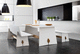 contemporary dining table / HPL / rectangular / home