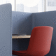 upholstery fabric / for acoustic panels / plain / polyester