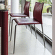contemporary chair / indoor / leather / felt