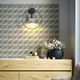 contemporary wall light / indoor / aluminum / acrylic