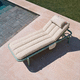 contemporary sunlounger / fabric / aluminium / home