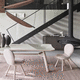 design chair / indoor / ash / wooden base