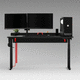 stand-up desk / free-standing / contemporary / perforated sheet metal