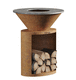 wood-burning fire pit / COR-TEN® steel / oval / rust-look