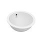 undercounter washbasin / ceramic / round / without hole