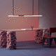 pendant lamp / anodized aluminum / methacrylate / contemporary