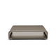minimalist design coffee table / wood / curved / rectangular