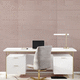 sound-absorbing wall-covering / interior / fabric / 3D