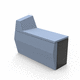 modular reception desk / melamine