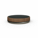 contemporary coffee table / wooden / metal base / round