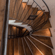 straight staircase / quarter-turn / spiral / half-turn