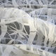 patterned sheer curtain fabric / cotton / polyester