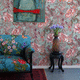 contemporary wallpaper / nonwoven fabric / floral / wallpaper look