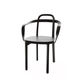 contemporary chair / indoor / oak / leather