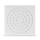 ceiling air diffuser / square / steel / commercial