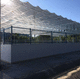 high swimming pool enclosure / sliding / steel / PE