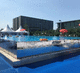 wall swimming pool / outdoor / public / above-ground
