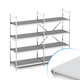 commercial shelving / merchandise / vertical / anodized aluminum