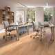 adhesive parquet floor / engineered / natural oak / boat deck