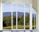 aluminum sliding system / plastic / door / concealed runner