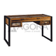 free-standing desk / traditional / solid wood / made from recycled materials