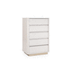 contemporary chiffonier / lacquered wood / beige