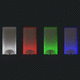 contemporary wall light / outdoor / anodized aluminum / curved