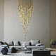 contemporary chandelier / crystal / 15 light / commercial