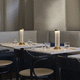 table lamp / brass / glass / contemporary