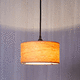 pendant lamp / metal / fabric / contemporary