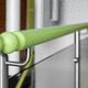aluminum handrail / stainless steel / resin / vinyl