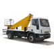 truck-mounted telescopic boom lift / for hazardous locations / for structure