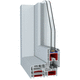 PVC window profile / waterproof / acoustic / thermally-insulated