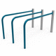 outdoor parallel bars / for playground / for sports fields / for public space