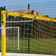 aluminum beach soccer goal / socketed / yellow / powder-coated