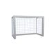 metal football goal / transportable / white / powder-coated