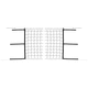 nylon volleyball net / black / 3 mm / 4 mm