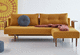 sofa bed / contemporary / fabric / with removable cushion