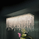 pendant lamp / crystal / contemporary / straight