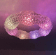pendant lamp / crystal / mesh / contemporary