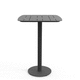 contemporary high bar table / metal / metal base / rectangular