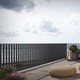aluminum railing / with bars / outdoor / for balconies