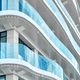curved architectural glass / safety / laminated / tempered